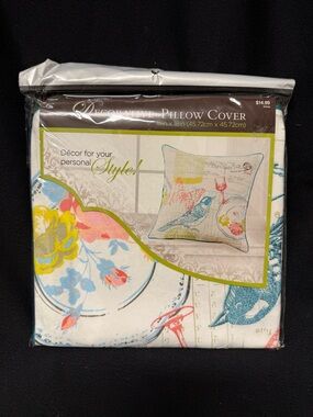 Pillow Cover for 18x18 pillow form NIP 10% cotton